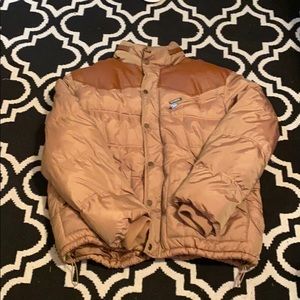 Rocawear Tan and Chestnut Faux Leather Jacket